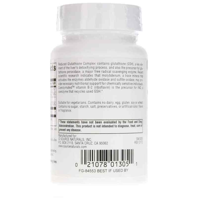 Reduced Glutathione Complex 50 Mg Orange Lozenges, 100 Lozenges, by Source Naturals, image #3