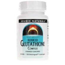 Reduced Glutathione Complex 50 Mg Orange Lozenges, by Source Naturals