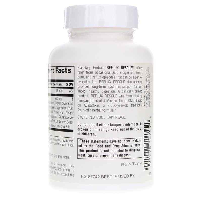 Reflux Rescue, 60 Tablets, by Planetary Herbals, image #3
