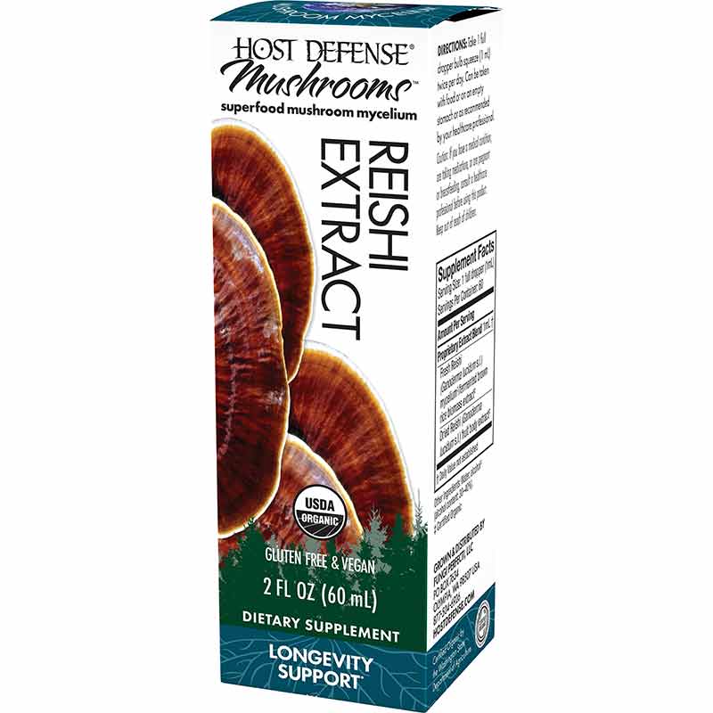 Reishi Extract Longevity Support, 2 Oz, by Host Defense, image #3