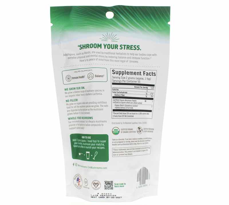 Reishi Powder, 50 Servings, by Om Mushroom, image #2