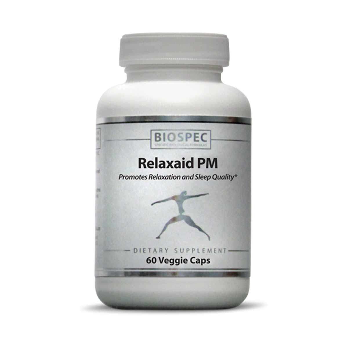 Relaxaid PM, 60 Veg Capsules, by BioSpec