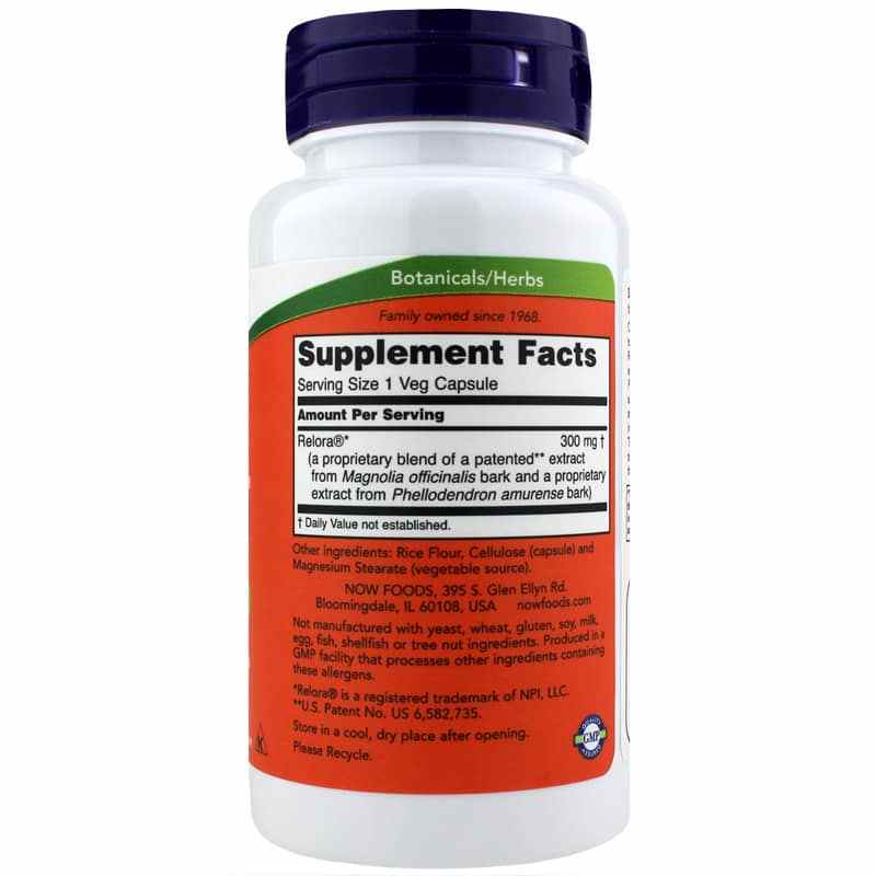 Relora 300 Mg, 60 Veg Capsules, by NOW Foods, image #2