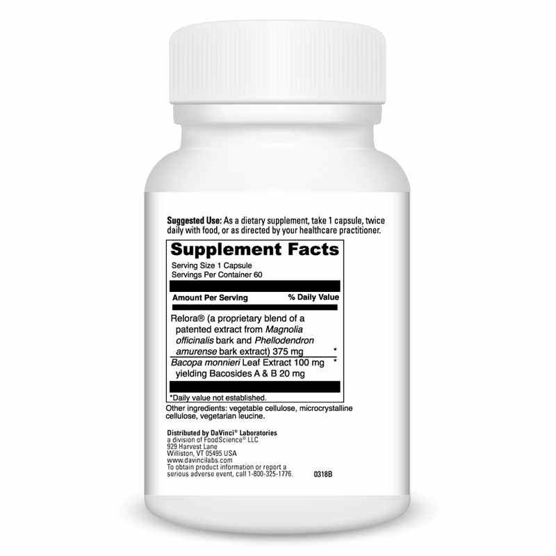 Relora with Bacopa, by DaVinci Labs, image #2