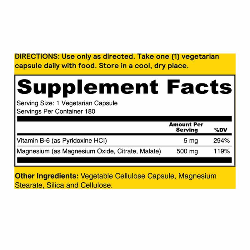 Renewing Magnesium 500 Mg, 180 Veg Capsules, by Natures Life, image #4