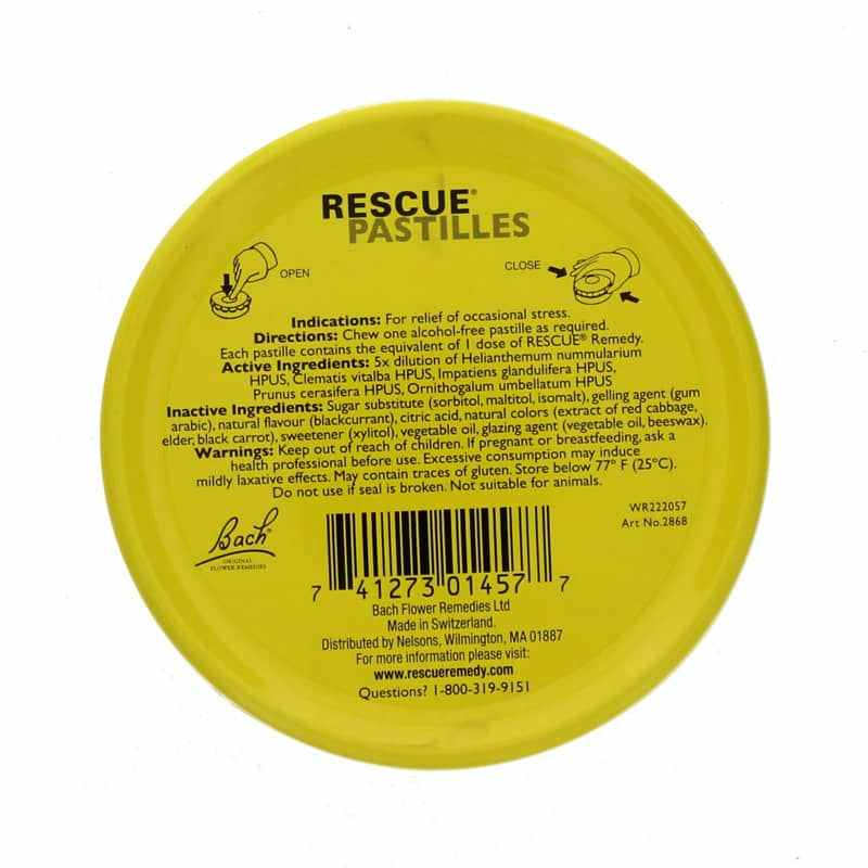 Rescue Pastilles, Black Currant, by Bach Flower Remedies, image #2