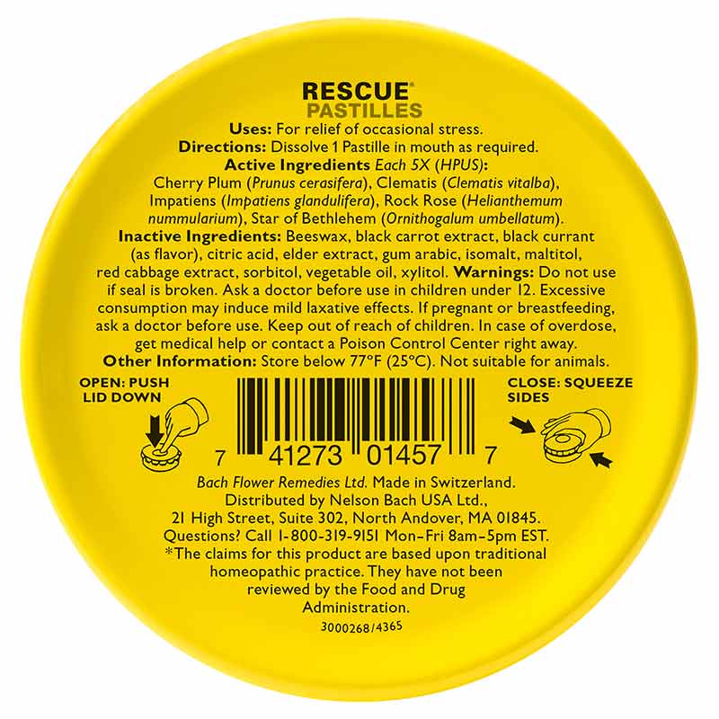 Rescue Pastilles, by Bach Flower Remedies, image #2