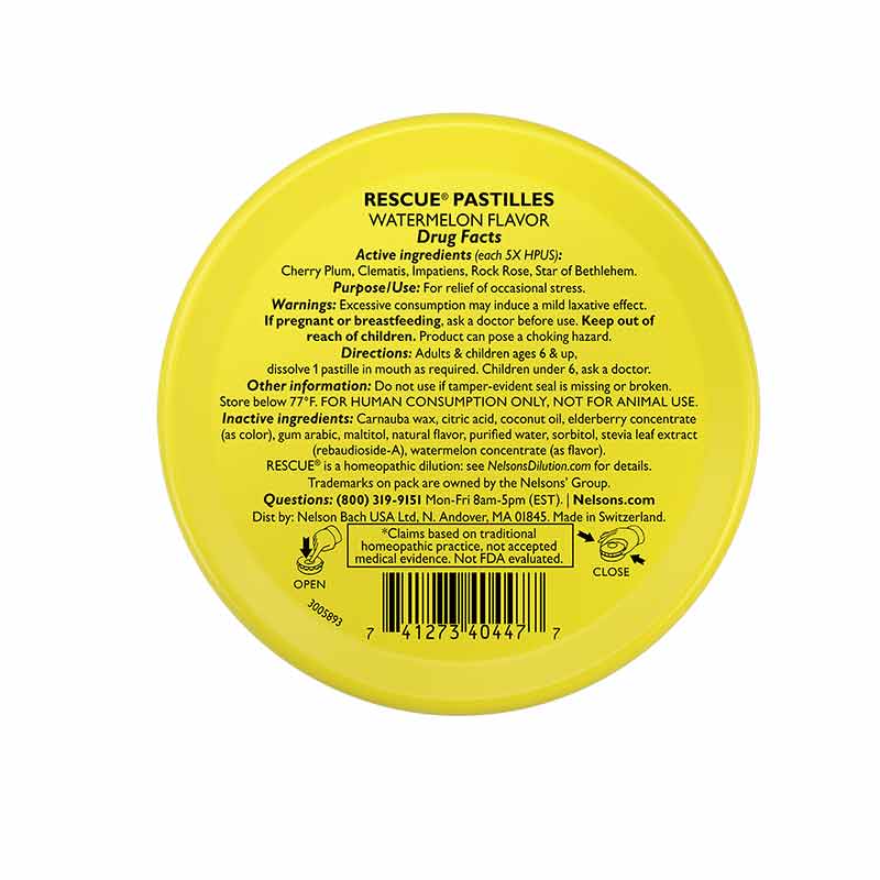Rescue Pastilles, Watermelon, 50 Grams, by Bach Flower Remedies, image #2