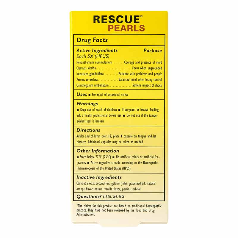 Rescue Pearls, 28 Servings, by Bach Flower Remedies, image #2