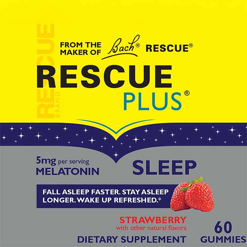 Rescue Plus Sleep Gummies, by Bach Flower Remedies