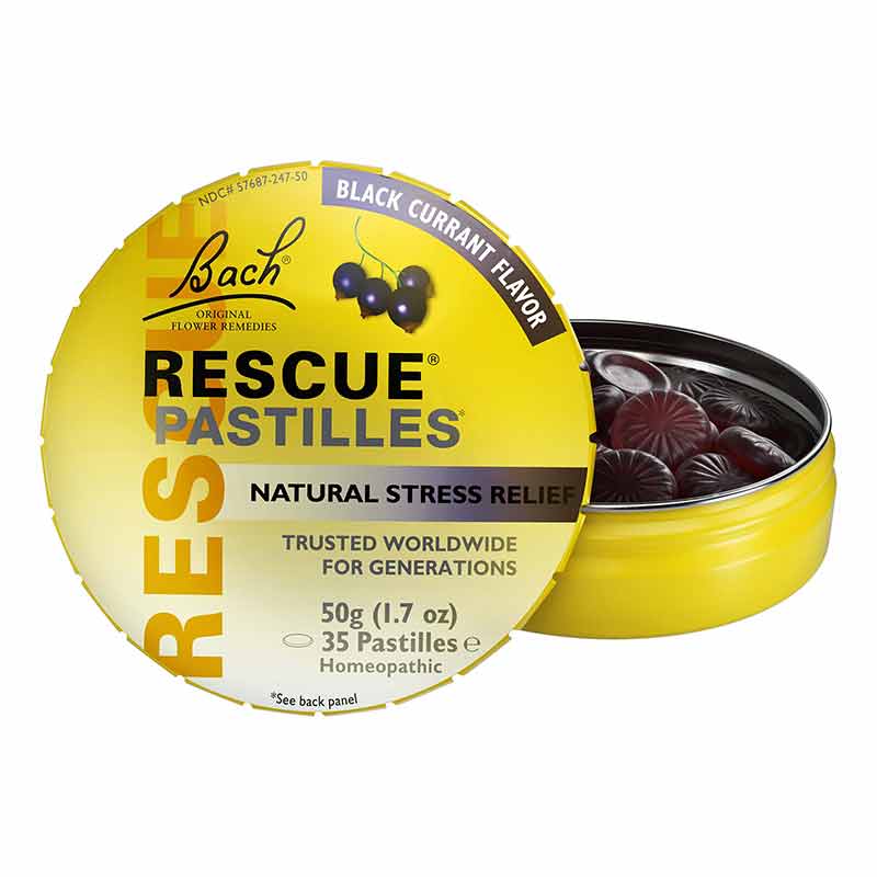 Rescue Sleep Pastilles, Black Currant, 50 Grams, by Bach Flower Remedies