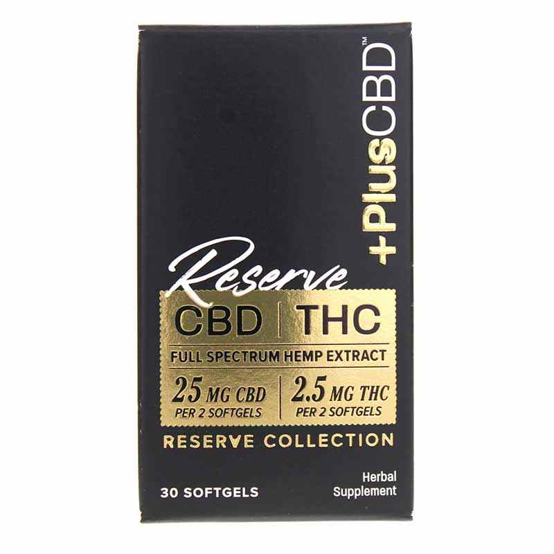 Reserve CBD 25 Mg, 30 Softgels, by PlusCBD Oil