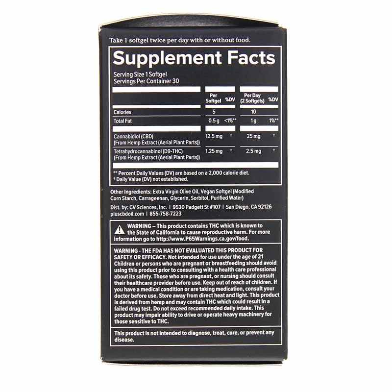 Reserve CBD 25 Mg, 30 Softgels, by PlusCBD Oil, image #2