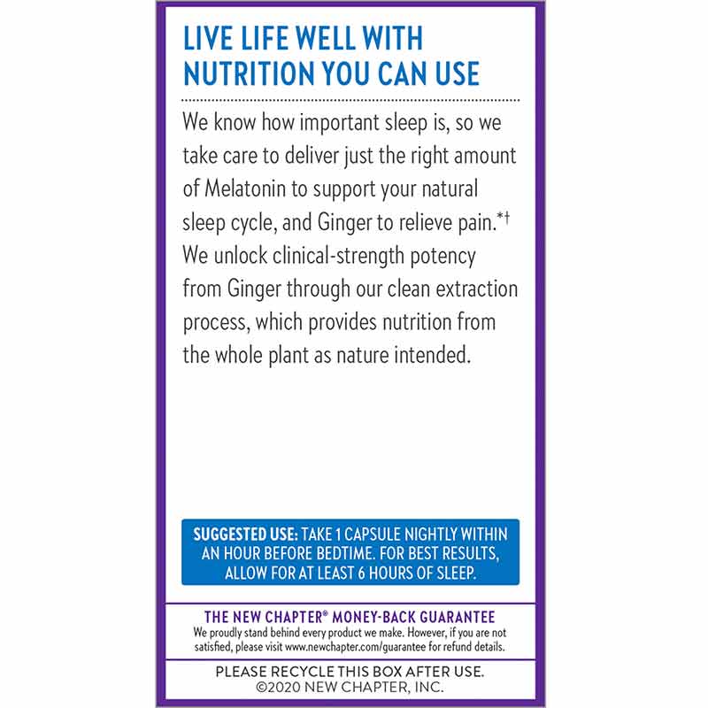 Restful Sleep And Pain Relief, 30 Veg Capsules, by New Chapter, image #3
