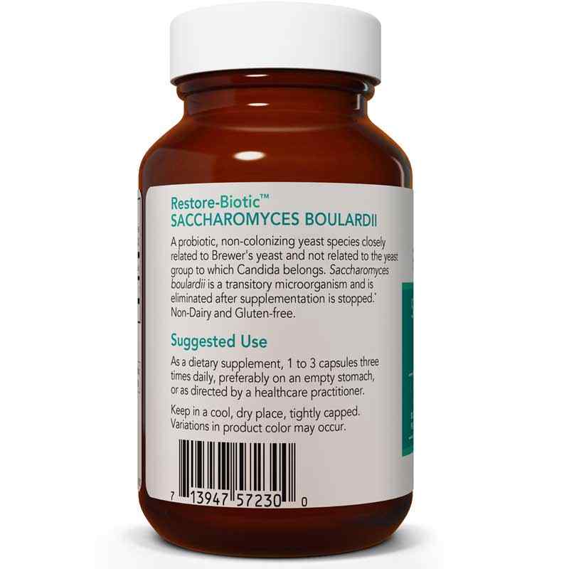 Restore-Biotic Saccharomyces Boulardii, 120 Veg Capsules, by Nutricology, image #3