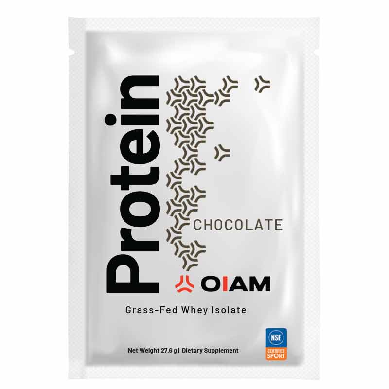 Restore Whey Protein Single Serve 12 Pack, Chocolate, by OIAM Performance