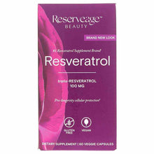 Resveratrol 100 Mg, 60 Veg Capsules, by Reserveage Nutrition