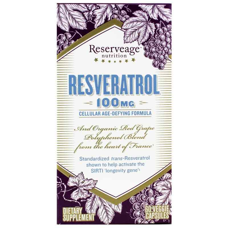 Resveratrol 100 Mg, by Reserveage Nutrition