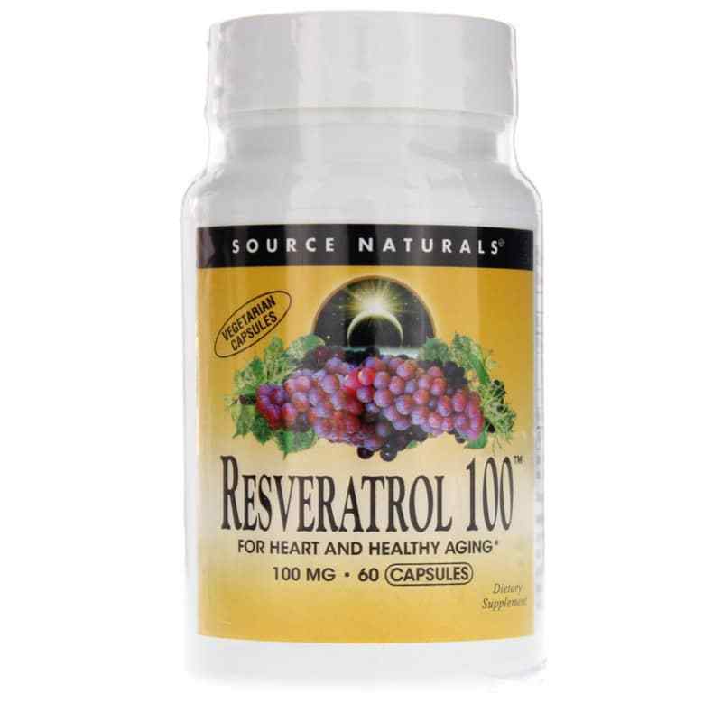 Resveratrol 100 Mg, 60 Veg Capsules, by Source Naturals