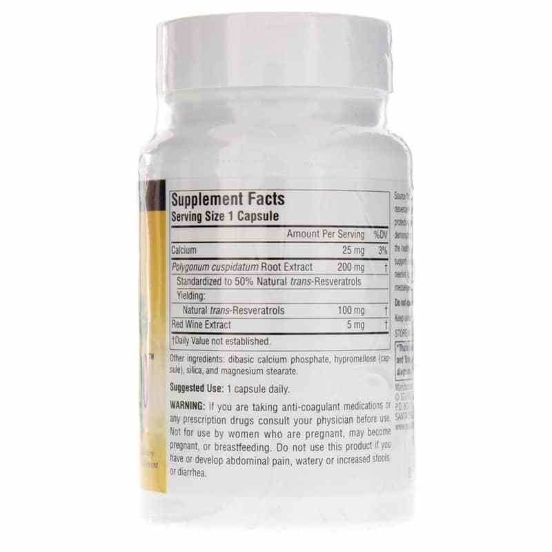 Resveratrol 100 Mg, 60 Veg Capsules, by Source Naturals, image #2