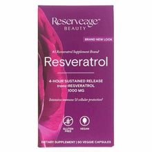 Resveratrol 1,000 Mg, 60 Veg Capsules, by Reserveage Nutrition