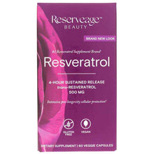 Resveratrol 500 Mg, 60 Veg Capsules, by Reserveage Nutrition