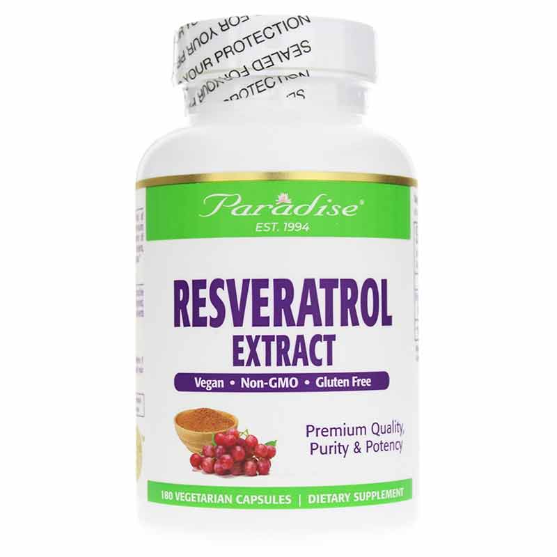 Resveratrol, 180 Veg Capsules, by Paradise Herbs