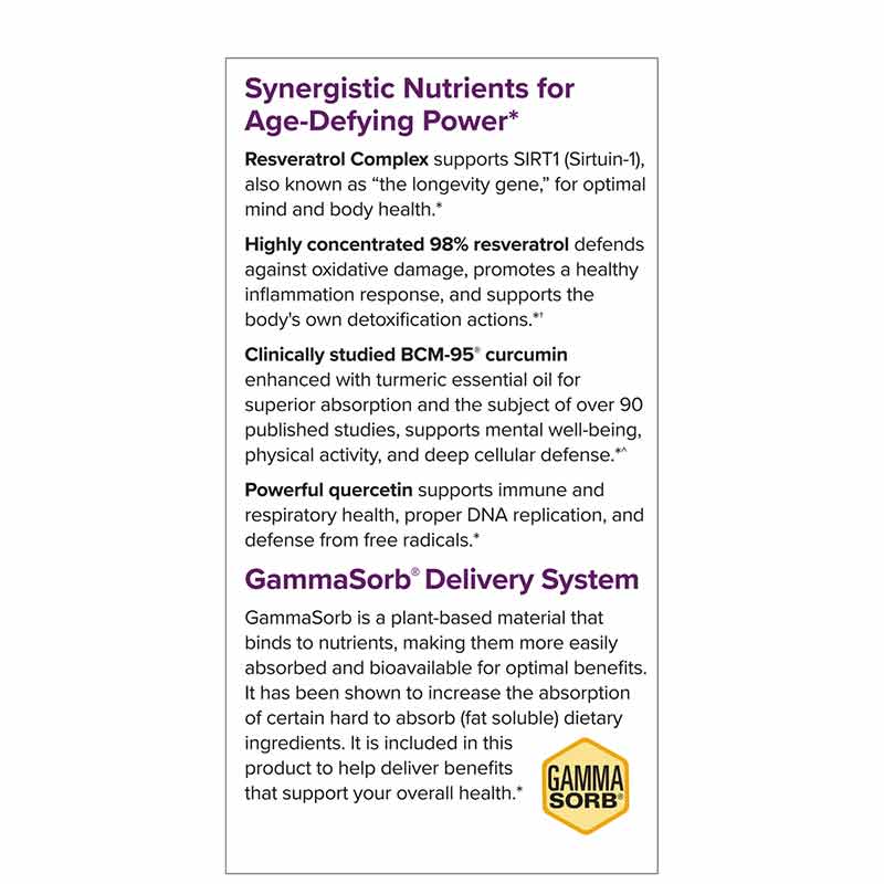 Resveratrol Complex with BCM-95 Curcumin & Quercetin, 60 Capsules, by Terry Naturally, image #2