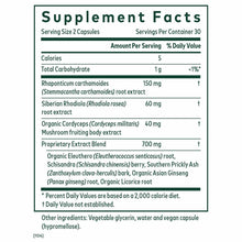 Supplement Facts label for Revive HPA Advanced Stress Support showing ingredients including Rhodiola, Cordyceps, and herbal e