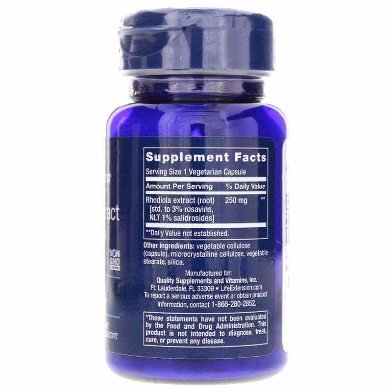 Rhodiola Extract 250 Mg, by Life Extension, image #2