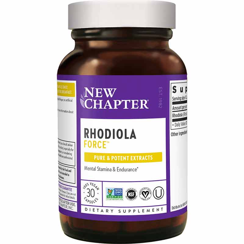 Rhodiola Force 300, 30 Veg Capsules, by New Chapter