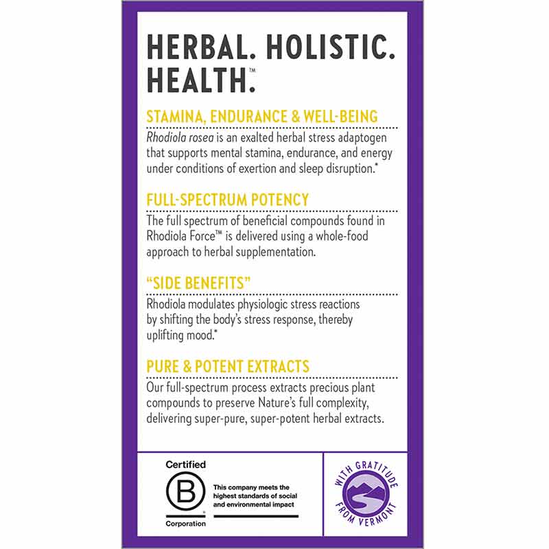 Rhodiola Force 300, 30 Veg Capsules, by New Chapter, image #4