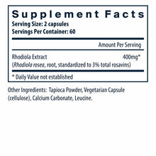 Rhodiola rosea 3% Standardized Extract, by Vital Nutrients