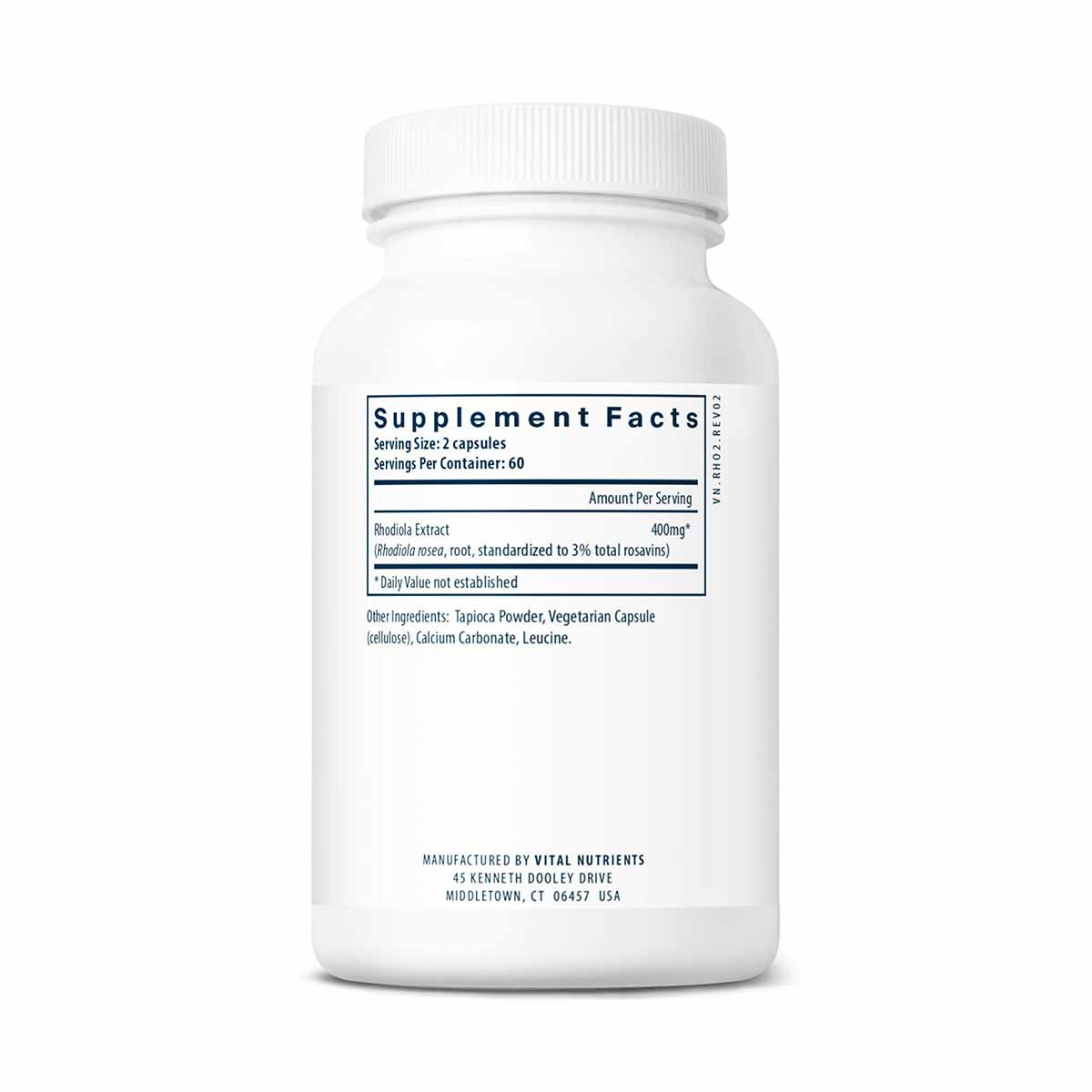 Rhodiola rosea 3% Standardized Extract, by Vital Nutrients
