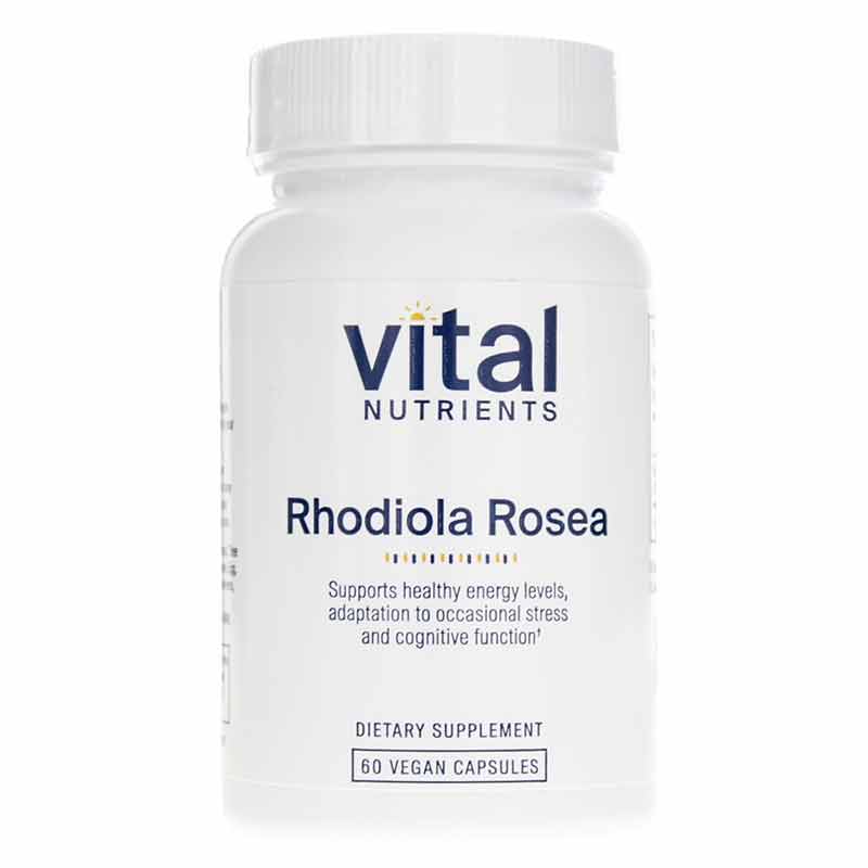 Rhodiola Rosea 3% 200 Mg, 60 Veg Capsules, by Vital Nutrients
