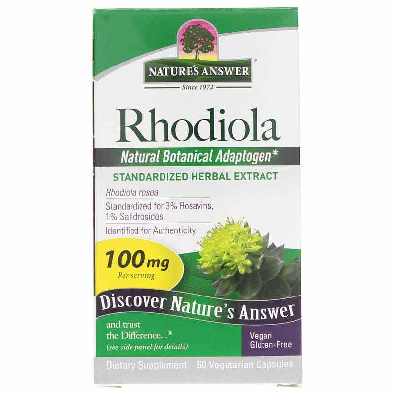 Rhodiola Standardized Herbal Extract, by Natures Answer