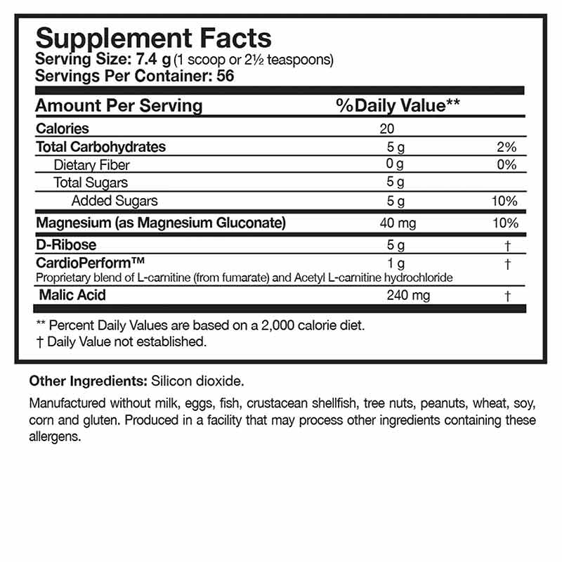 RibosCardio Powder, by Researched Nutritionals, image #2