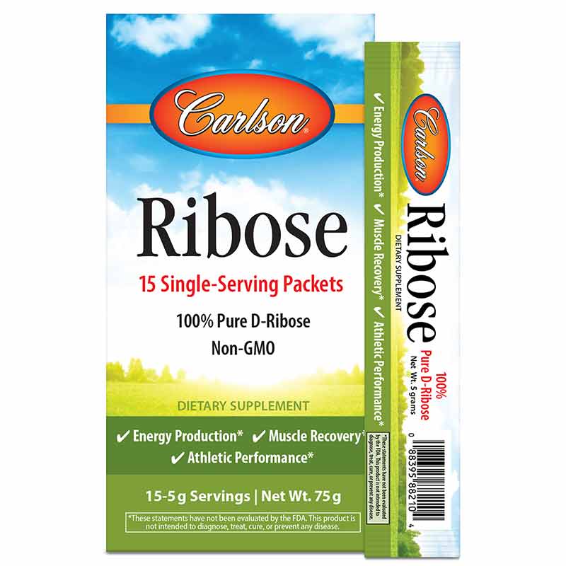 Ribose Powder, 15 Sticks, by Carlson Labs, image #5