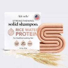 Rice Water Protein Strengthening Shampoo Bar, by Kitsch