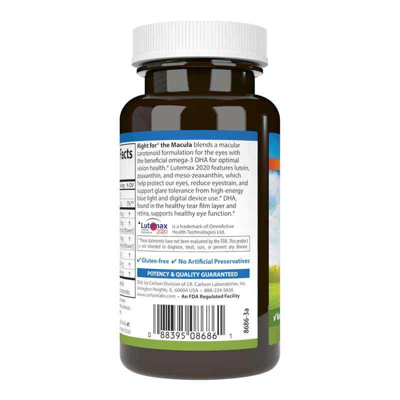 Right for the Macula, 120 Softgels, by Carlson Labs, image #3