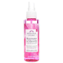Rosewater & Glycerin Hydrating Facial Mist Spray, 4 Oz, by Heritage Store