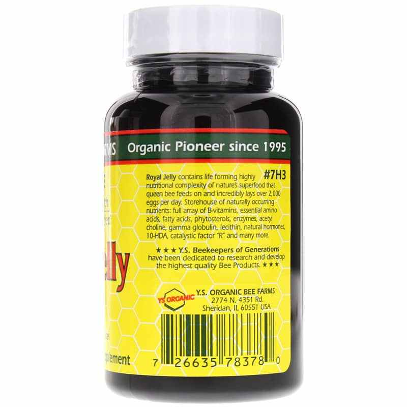 Royal Jelly 2,000 Mg, by YS Organic Bee Farms, image #3