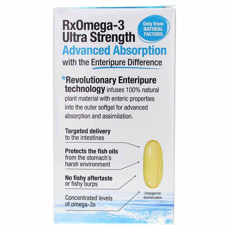 RxOmema-3 Ultra Strength, 60 Softgels, by Natural Factors, image #3