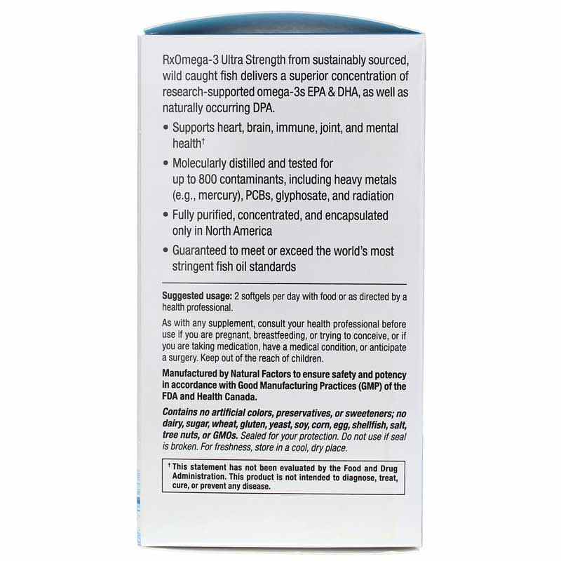 RxOmema-3 Ultra Strength, 60 Softgels, by Natural Factors, image #4