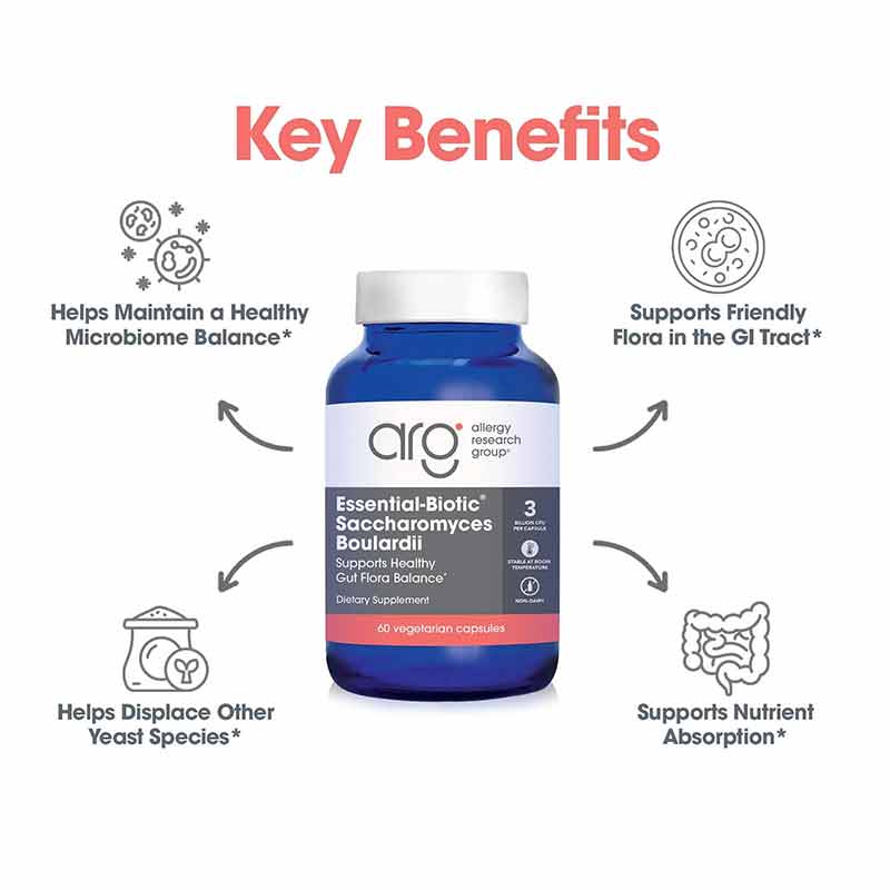 Saccharomyces Boulardii, 60 Veg Capsules, by Allergy Research Group, image #4