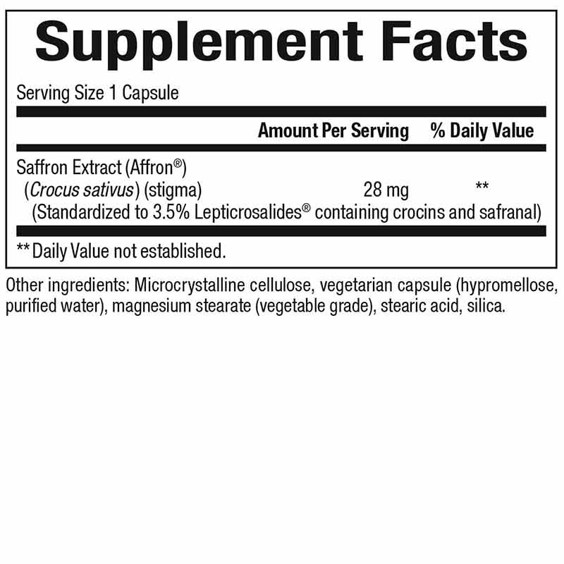 Saffron Extract, 30 Vegetarian Capsules, by Bioclinic Naturals, image #2