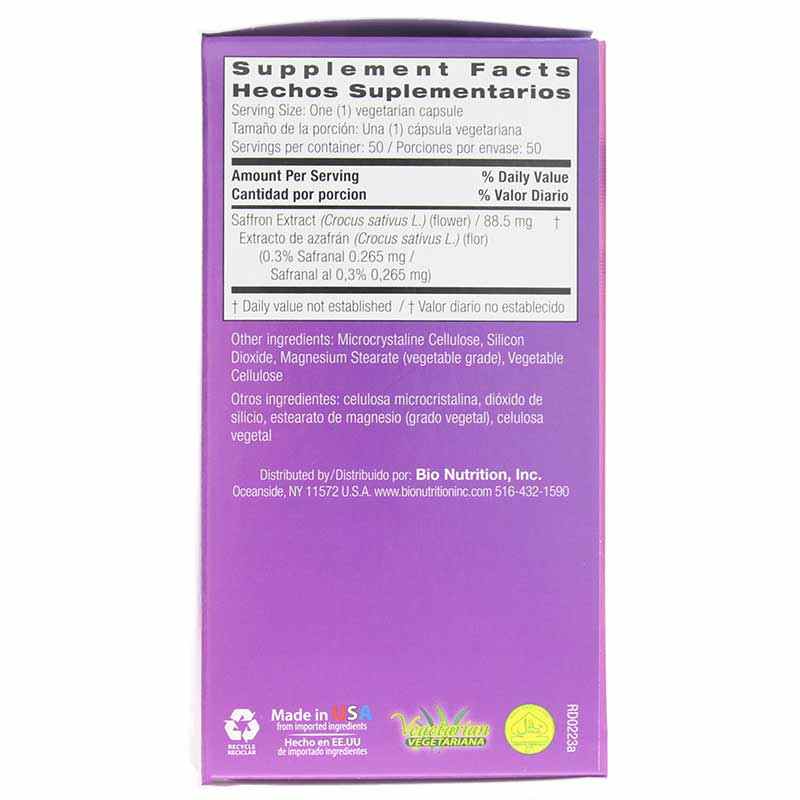 Saffron Extract, by Bio Nutrition, image #2
