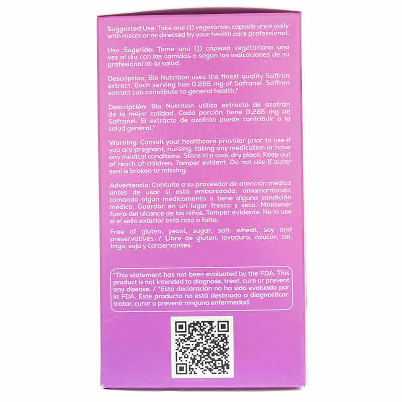Saffron Extract, by Bio Nutrition, image #3