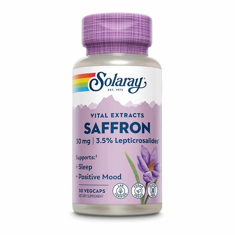 Saffron Extract, 30 Veg Capsules, by Solaray
