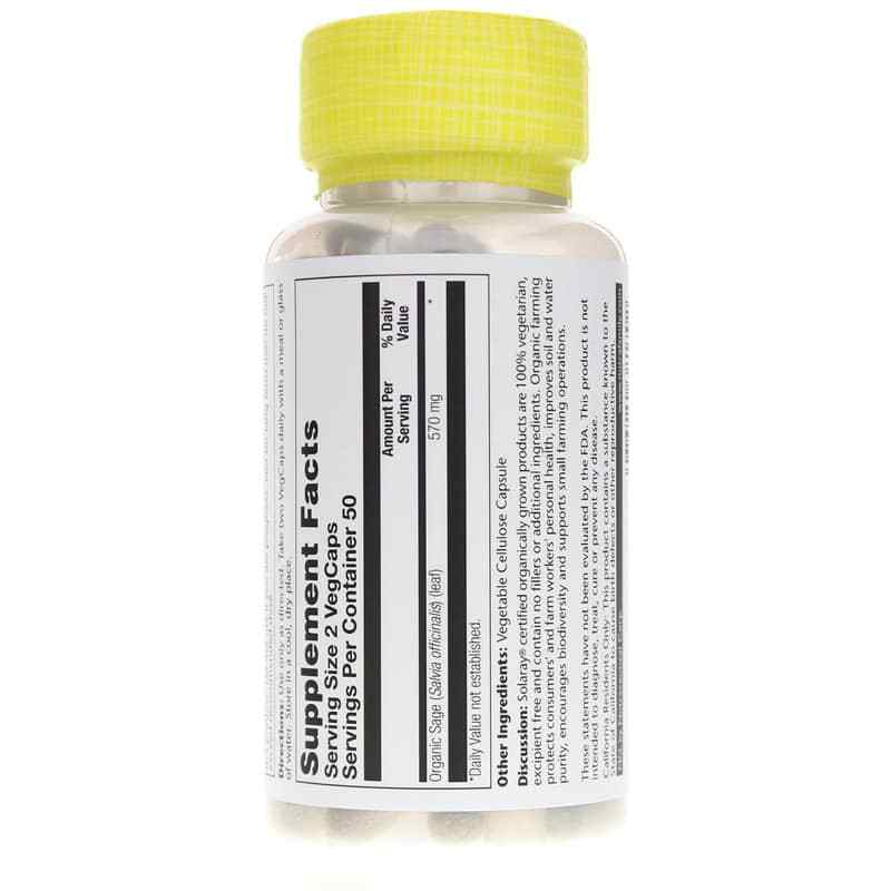 Sage Organically Grown Formula, by Solaray, image #3